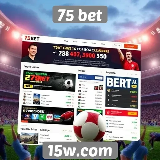 Facilidade de navegação no site 75 bet